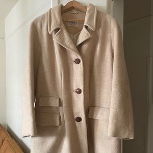 Vintage Balmoral Camel Wool Coat size Large